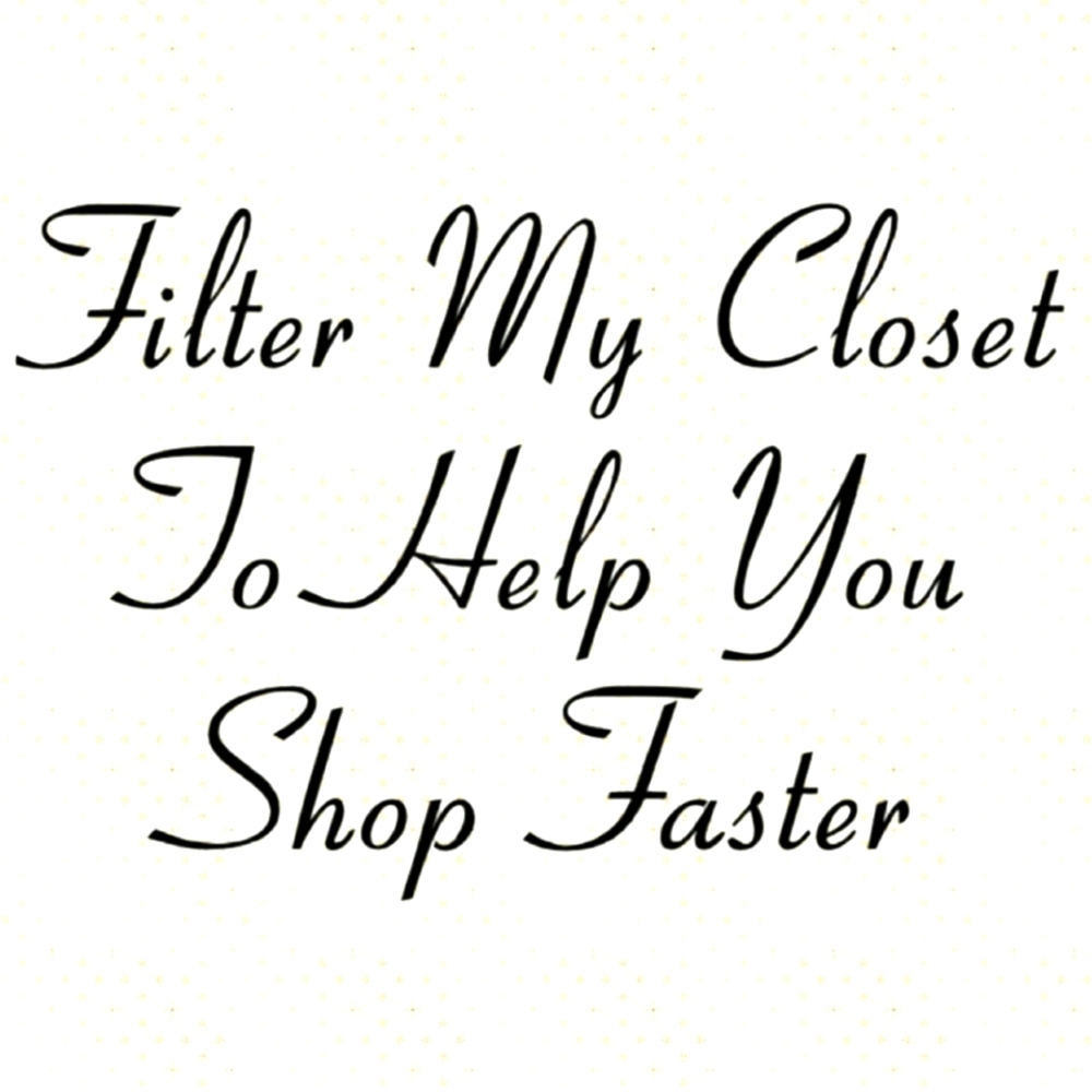 Search for your stuff with Filter Top Right
